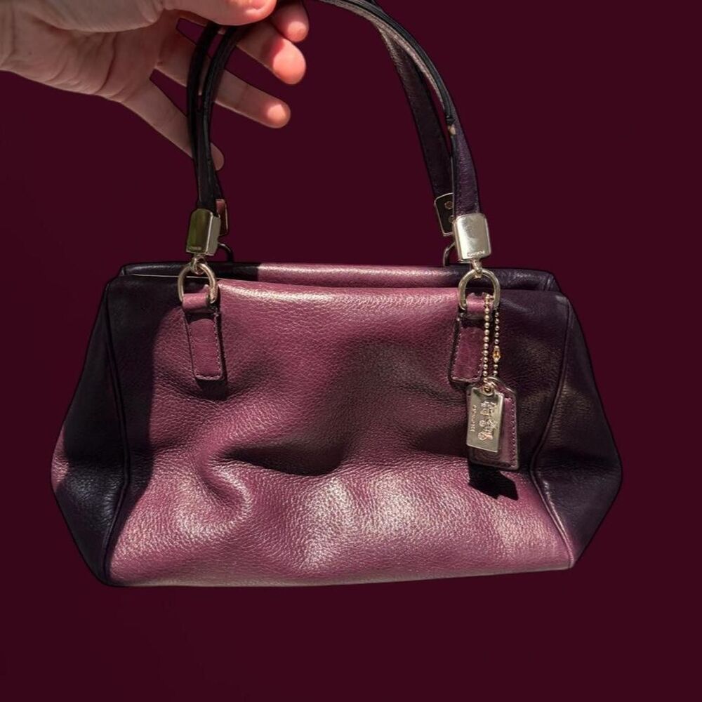 Coach Women's Purple and Burgundy Bag